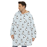 Cow Milk Bottle Pattern Print Hoodie Blanket