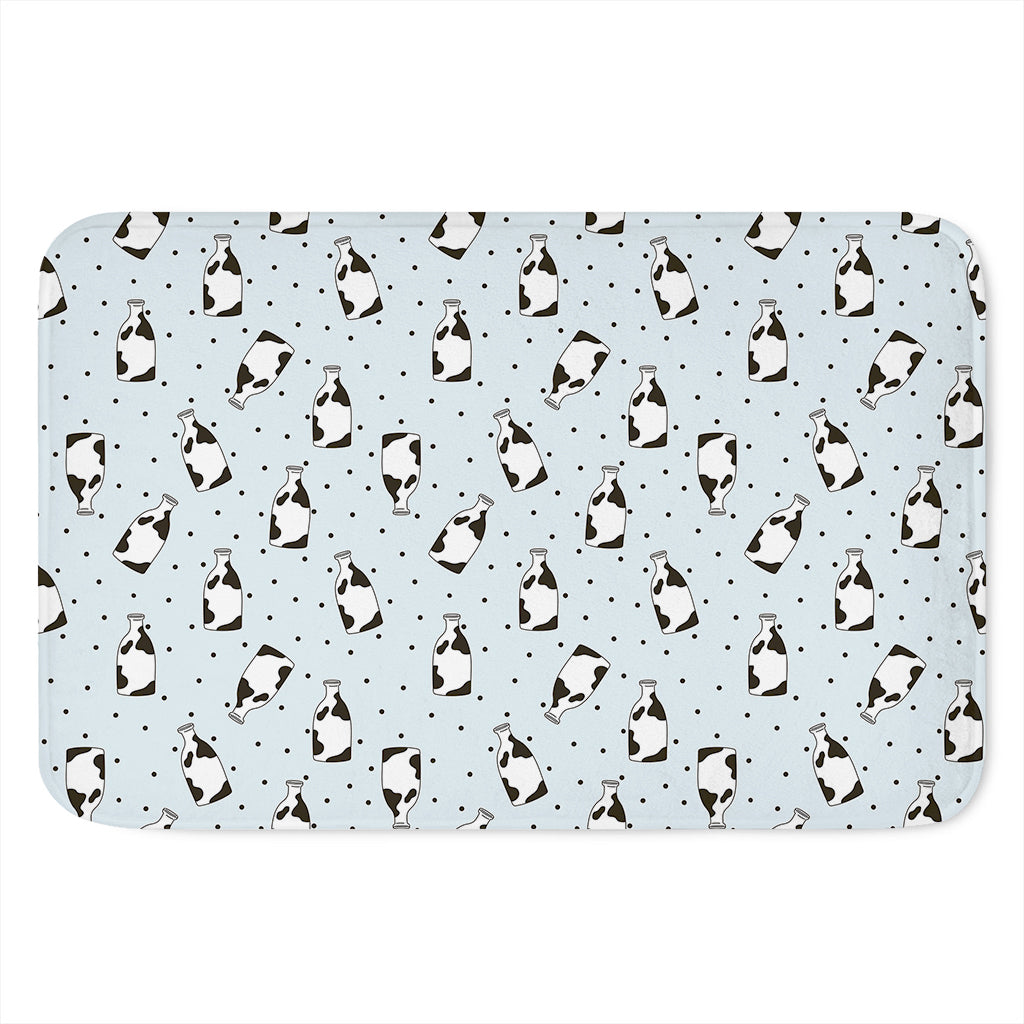 Cow Milk Bottle Pattern Print Indoor Door Mat