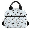 Cow Milk Bottle Pattern Print Insulated Lunch Bag