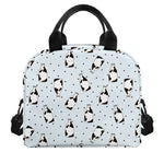 Cow Milk Bottle Pattern Print Insulated Lunch Bag