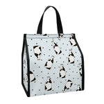 Cow Milk Bottle Pattern Print Insulated Lunch Tote