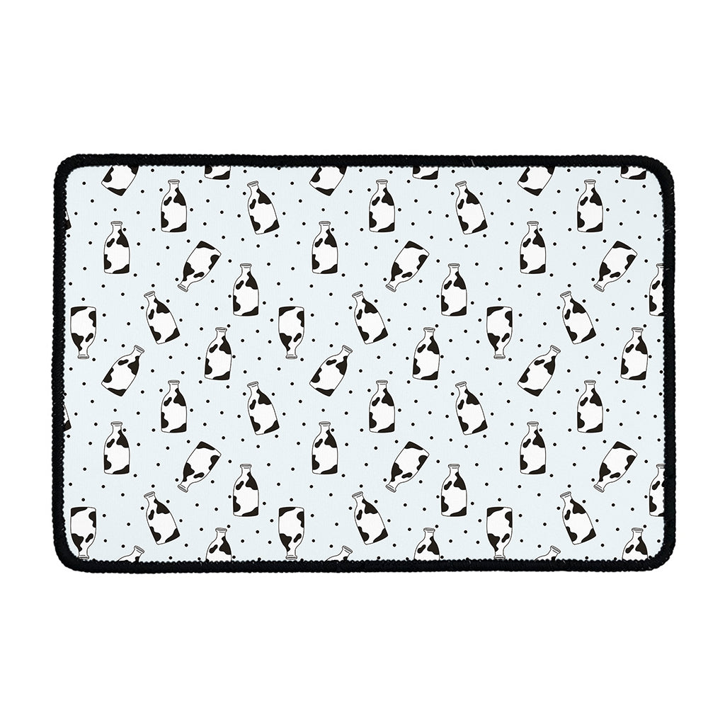 Cow Milk Bottle Pattern Print Kitchen Mat