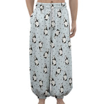 Cow Milk Bottle Pattern Print Lantern Pants