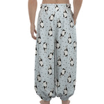 Cow Milk Bottle Pattern Print Lantern Pants