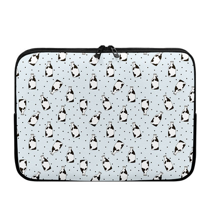 Cow Milk Bottle Pattern Print Laptop Sleeve