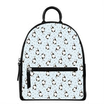 Cow Milk Bottle Pattern Print Leather Backpack