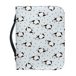 Cow Milk Bottle Pattern Print Leather Bible Cover