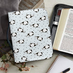 Cow Milk Bottle Pattern Print Leather Bible Cover