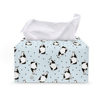 Cow Milk Bottle Pattern Print Leather Tissue Box Cover