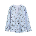 Cow Milk Bottle Pattern Print Long Sleeve Short Coat