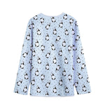 Cow Milk Bottle Pattern Print Long Sleeve Short Coat