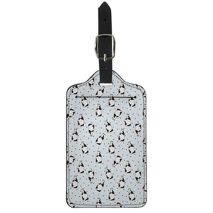 Cow Milk Bottle Pattern Print Luggage Tag