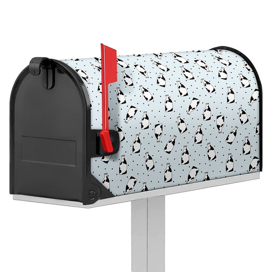 Cow Milk Bottle Pattern Print Mailbox Cover