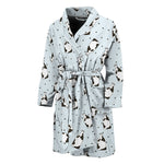 Cow Milk Bottle Pattern Print Men's Bathrobe