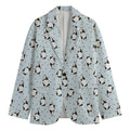 Cow Milk Bottle Pattern Print Men's Blazer