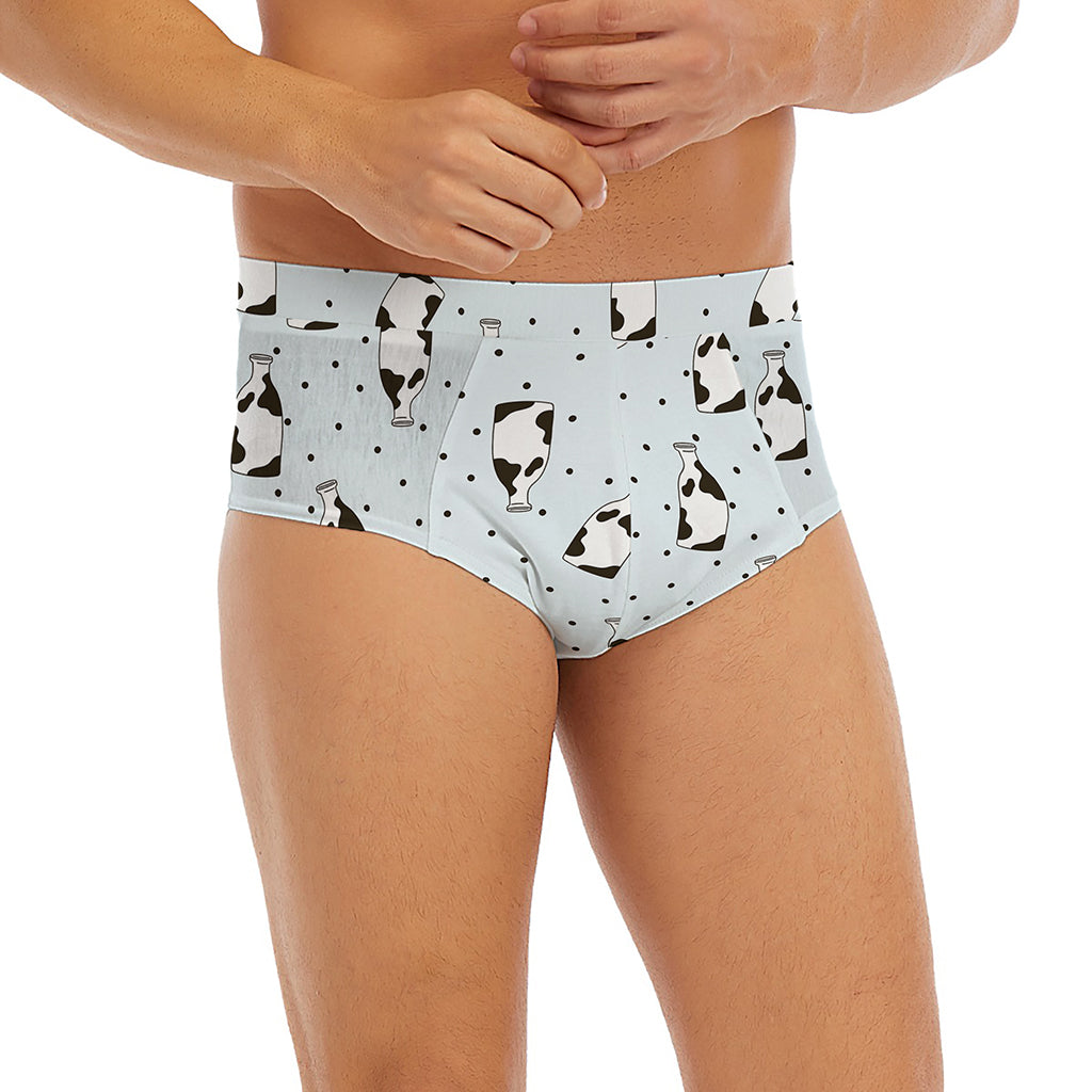 Cow Milk Bottle Pattern Print Men's Briefs