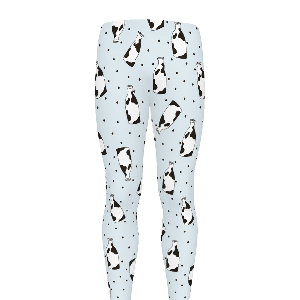 Cow Milk Bottle Pattern Print Men's leggings