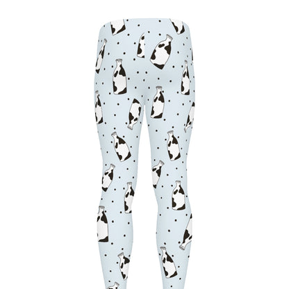Cow Milk Bottle Pattern Print Men's leggings