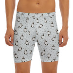 Cow Milk Bottle Pattern Print Men's Long Boxer Briefs