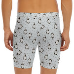 Cow Milk Bottle Pattern Print Men's Long Boxer Briefs