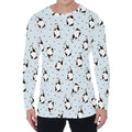 Cow Milk Bottle Pattern Print Men's Long Sleeve T-Shirt
