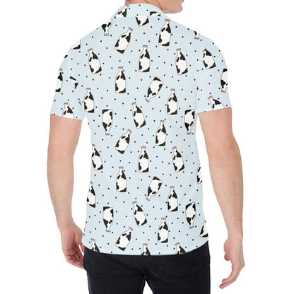Cow Milk Bottle Pattern Print Men's Shirt