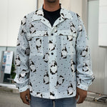 Cow Milk Bottle Pattern Print Men's Shirt Jacket