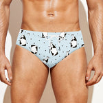 Cow Milk Bottle Pattern Print Men's Swim Briefs