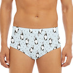Cow Milk Bottle Pattern Print Men's Triangle Swim Briefs