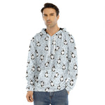 Cow Milk Bottle Pattern Print Men's Velvet Pullover Hoodie