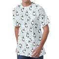 Cow Milk Bottle Pattern Print Men's Velvet T-Shirt