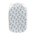 Cow Milk Bottle Pattern Print Mesh Laundry Hamper