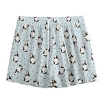 Cow Milk Bottle Pattern Print Mesh Shorts