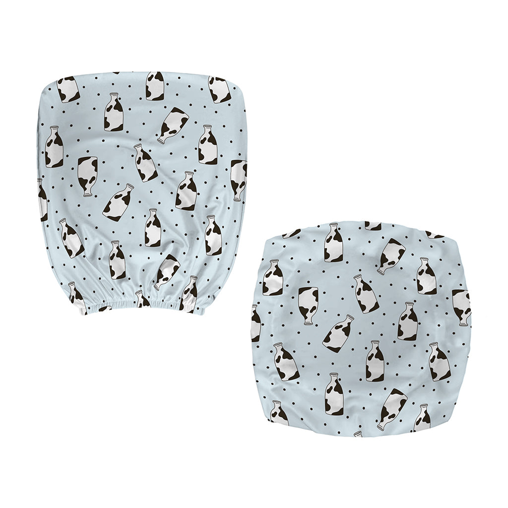 Cow Milk Bottle Pattern Print Office Chair Cover