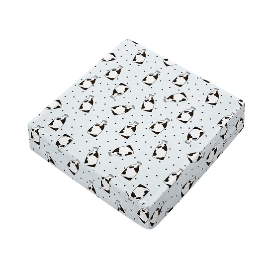 Cow Milk Bottle Pattern Print Outdoor Seat Cushion Cover