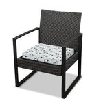 Cow Milk Bottle Pattern Print Outdoor Seat Cushion Cover