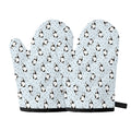 Cow Milk Bottle Pattern Print Oven Mitts