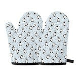 Cow Milk Bottle Pattern Print Oven Mitts