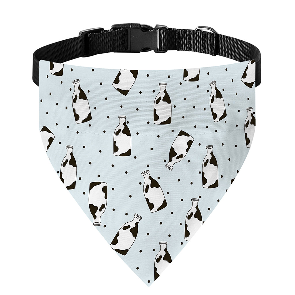 Cow Milk Bottle Pattern Print Over The Collar Dog Bandana