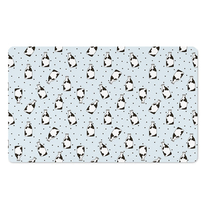 Cow Milk Bottle Pattern Print Polyester Doormat
