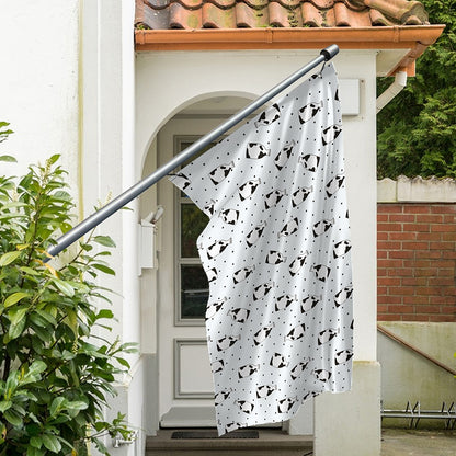 Cow Milk Bottle Pattern Print Polyester Flag