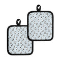 Cow Milk Bottle Pattern Print Pot Holders
