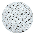 Cow Milk Bottle Pattern Print Round Blanket