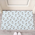 Cow Milk Bottle Pattern Print Rubber Doormat