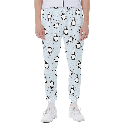 Cow Milk Bottle Pattern Print Scuba Joggers
