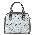 Cow Milk Bottle Pattern Print Shoulder Handbag