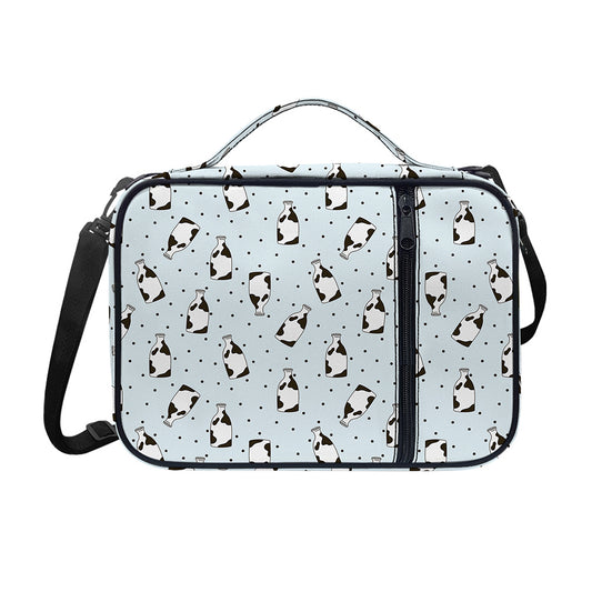 Cow Milk Bottle Pattern Print Shoulder Strap Bible Bag