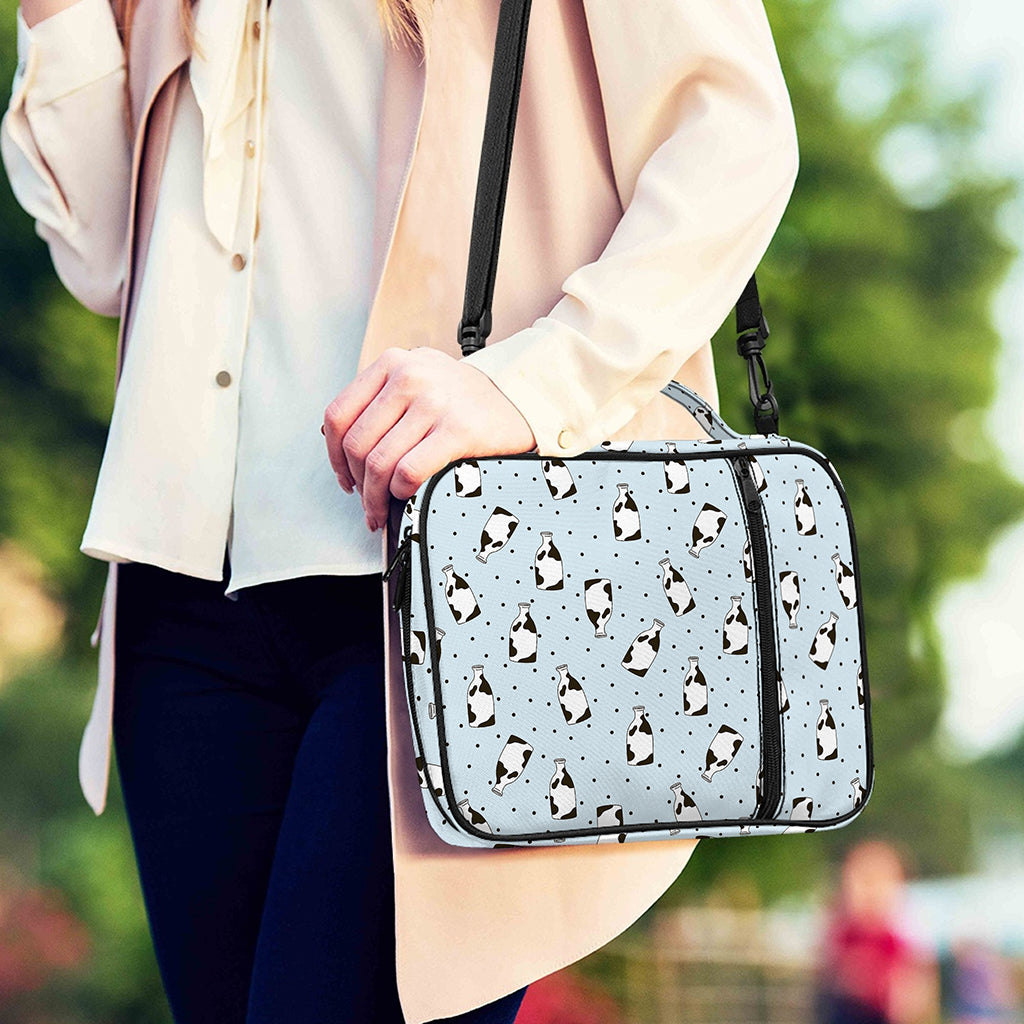 Cow Milk Bottle Pattern Print Shoulder Strap Bible Bag