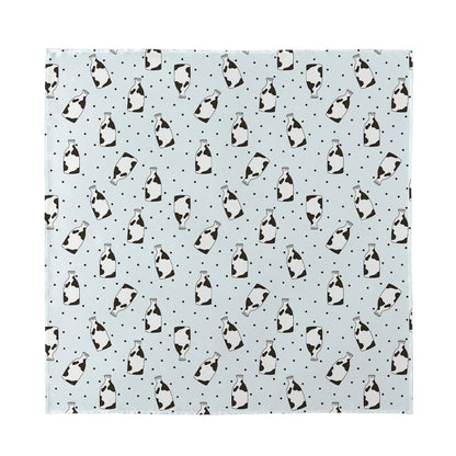 Cow Milk Bottle Pattern Print Silk Bandana