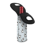 Cow Milk Bottle Pattern Print Single Neoprene Wine Tote